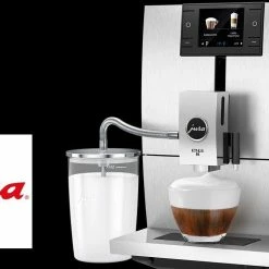 Jura ENA 8 Automatic Coffee & Espresso Machine With Touch Screen | Nordic White + Smart Connect + Glass Milk Container + Replacement Water Filter & Descaling Tabs -Coffee & Espresso Elegant store maxresdefault 62 10