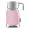 SMEG Tritan Renew Milk Frother | Pink -Coffee & Espresso Elegant store mff01pkus