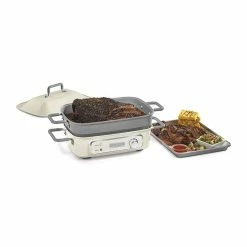 Cuisinart STACK5 Multifunctional Grill | Off-White -Coffee & Espresso Elegant store multifunction grill 4