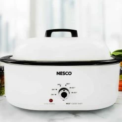 Nesco / American Harvest Nesco 18-Quart Roaster | White -Coffee & Espresso Elegant store mwr18 14 12 6.25x5