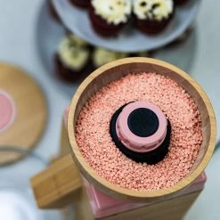 NutriMill Harvest Grain Mill | Pink + Cutting Board & Canister Bundle -Coffee & Espresso Elegant store pink2