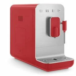 SMEG Fully Automatic Coffee Machine With Steamer | Red -Coffee & Espresso Elegant store redsteam6