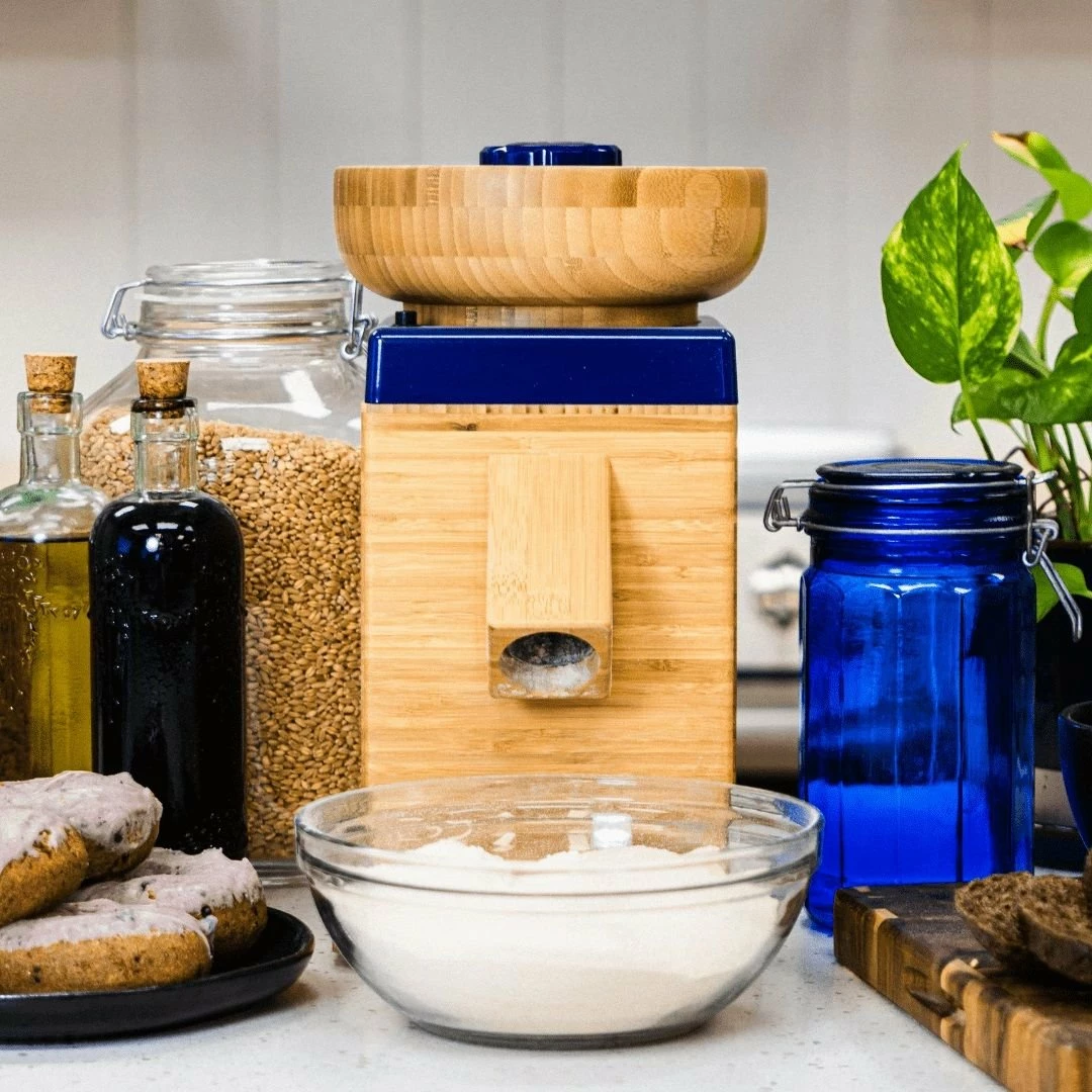 NutriMill Harvest Grain Mill | Blue 4 NutriMill Harvest Grain Mill | Blue - Image 2