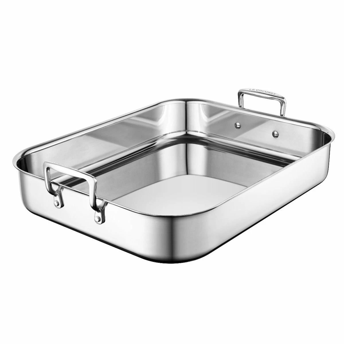 Le Creuset Large Stainless Steel Roasting Pan With Nonstick Rack 4 Le Creuset Large Stainless Steel Roasting Pan With Nonstick Rack - Image 2