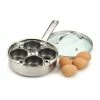 RSVP International RSVP Endurance 4 Egg Poacher Set -Coffee & Espresso Elegant store rsvpegg