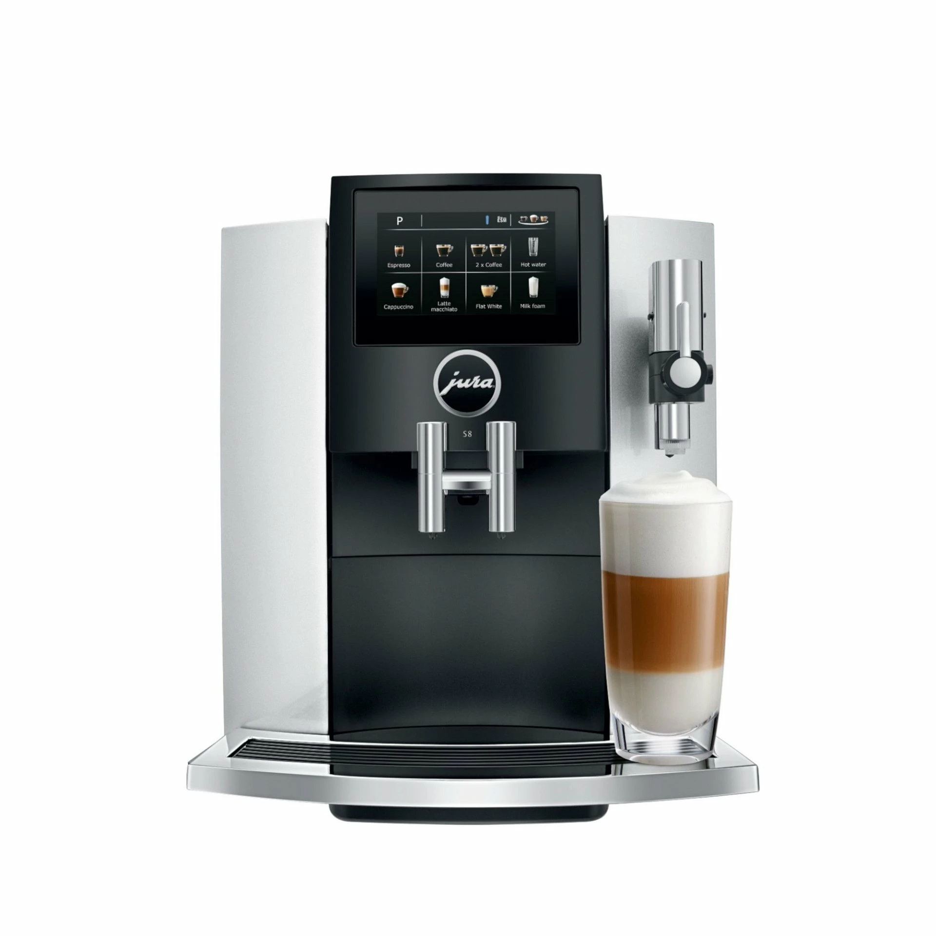 Jura S8 Automatic Coffee & Espresso Machine | Moonlight Silver 3 Jura S8 Automatic Coffee & Espresso Machine | Moonlight Silver