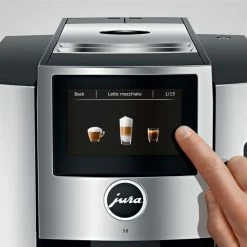Jura S8 Multifunction Automatic Coffee & Espresso Machine | Chrome -Coffee & Espresso Elegant store s8 emo cr screen rotary en print eng 20168