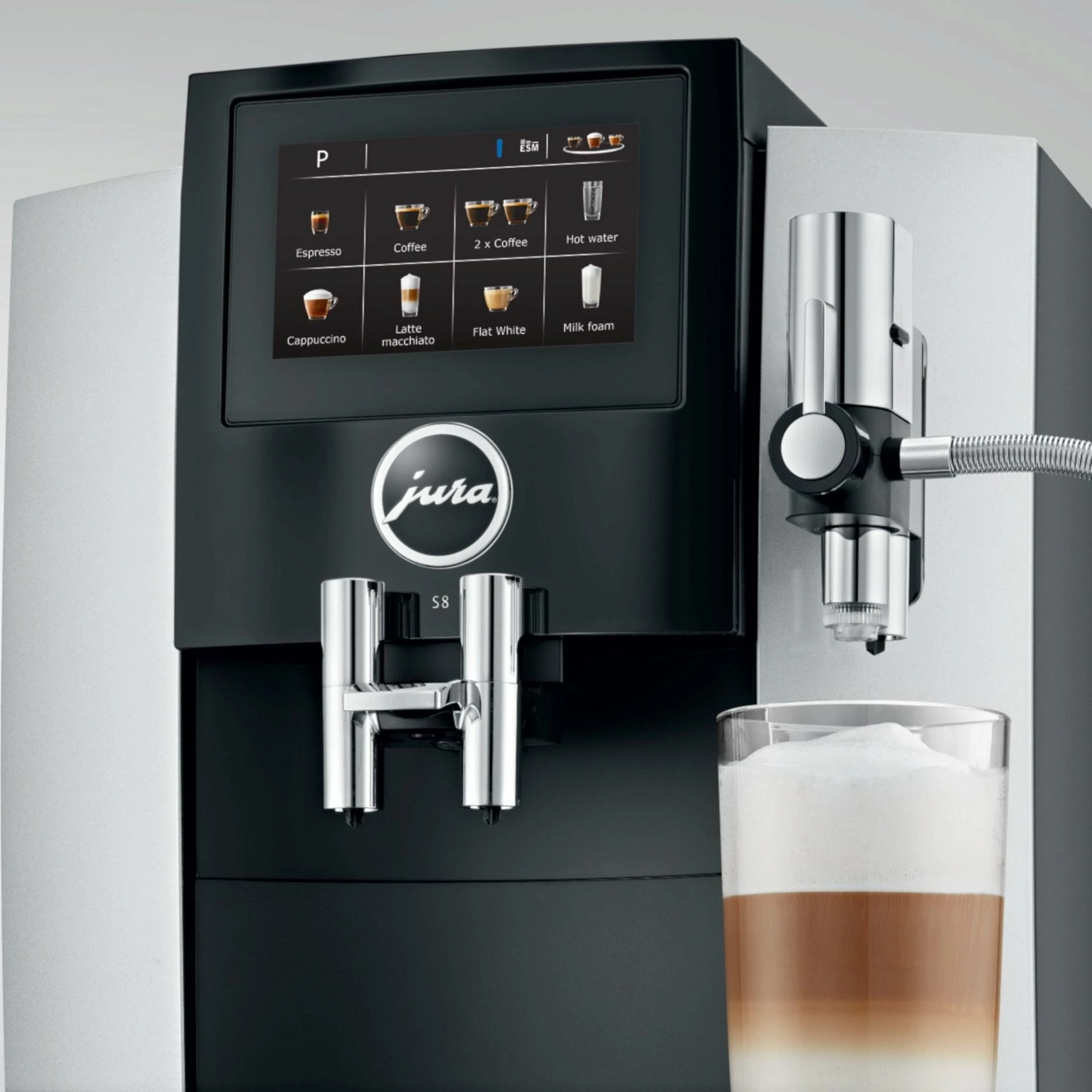 Jura S8 Automatic Coffee & Espresso Machine | Moonlight Silver 7 Jura S8 Automatic Coffee & Espresso Machine | Moonlight Silver - Image 5