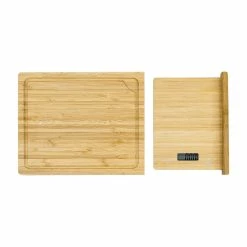 NutriMill Harvest Grain Mill | Gold + Cutting Board & Canister Bundle -Coffee & Espresso Elegant store smallcuttingboardwhite 7