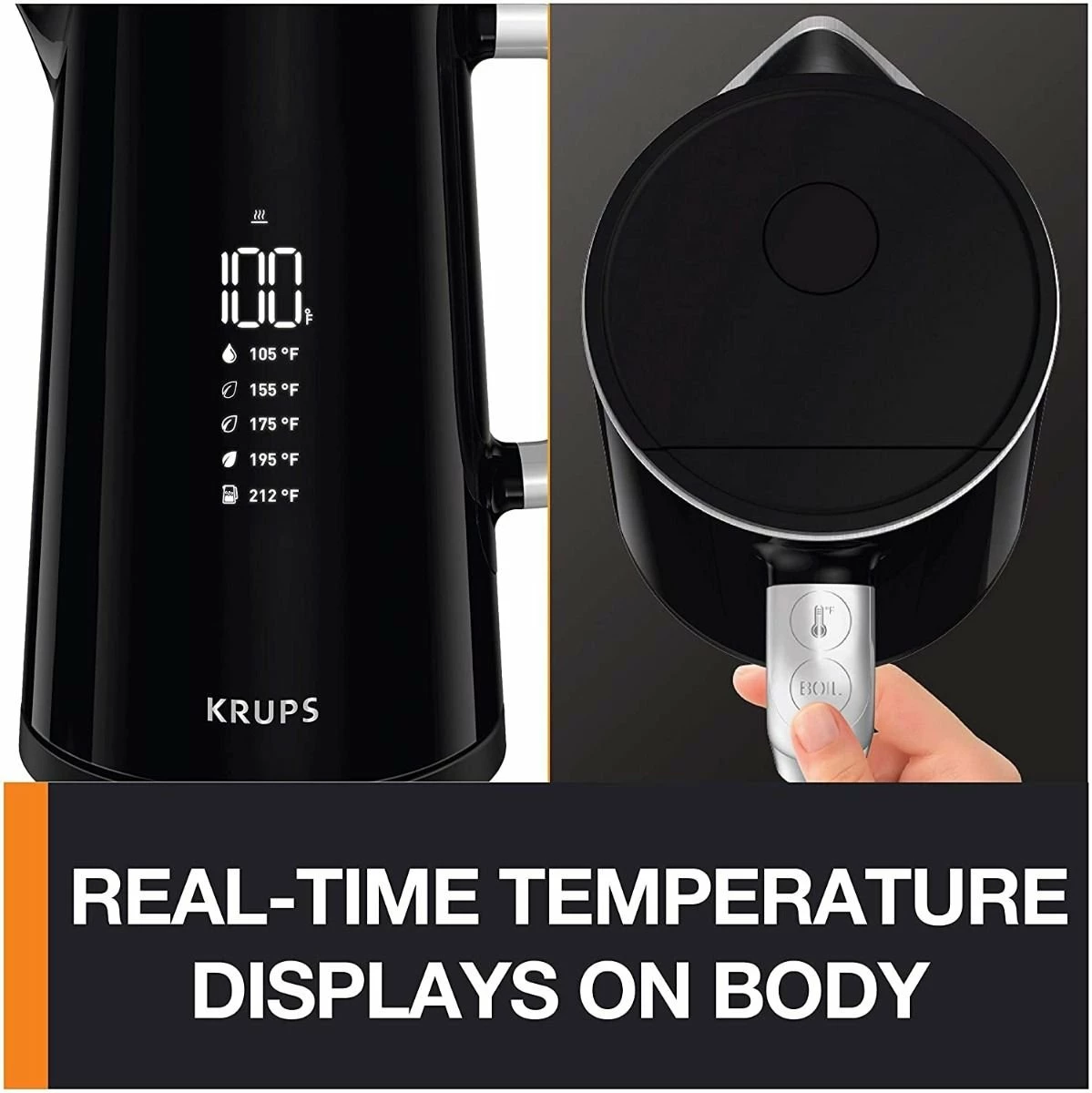 Krups 12-Cup Smart Temp Digital Kettle 5 Krups 12-Cup Smart Temp Digital Kettle - Image 3