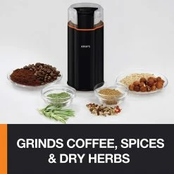 Krups Silent Vortex 3-in-1 Coffee & Spice Grinder -Coffee & Espresso Elegant store supplemental4 2