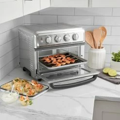 Cuisinart Air Fryer With Grill | Stainless Steel -Coffee & Espresso Elegant store toa70 ff wontoncups2 fin