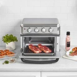 Cuisinart Air Fryer With Grill | Stainless Steel -Coffee & Espresso Elegant store toa70 lifestyle steak cropped