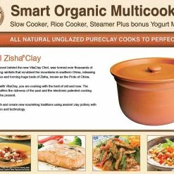 VitaClay Smart Organic Multicooker & Clay Insert - Oval, 8 Cup Dry / 4.2-Quart 18 VitaClay Smart Organic Multicooker & Clay Insert - Oval, 8 Cup Dry / 4.2-Quart -Coffee & Espresso Elegant store vitaclay multicooker clayconstruct