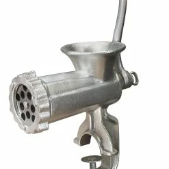 Weston #10 Tinned Manual Meat Grinder With C-Clamp