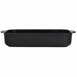 Swiss Diamond | XD Roasting Pan - 12.5" X 10" (4.8 Quart) -Coffee & Espresso Elegant store xd63225 swiss diamond xd roasting pan 12.5x10 2 1
